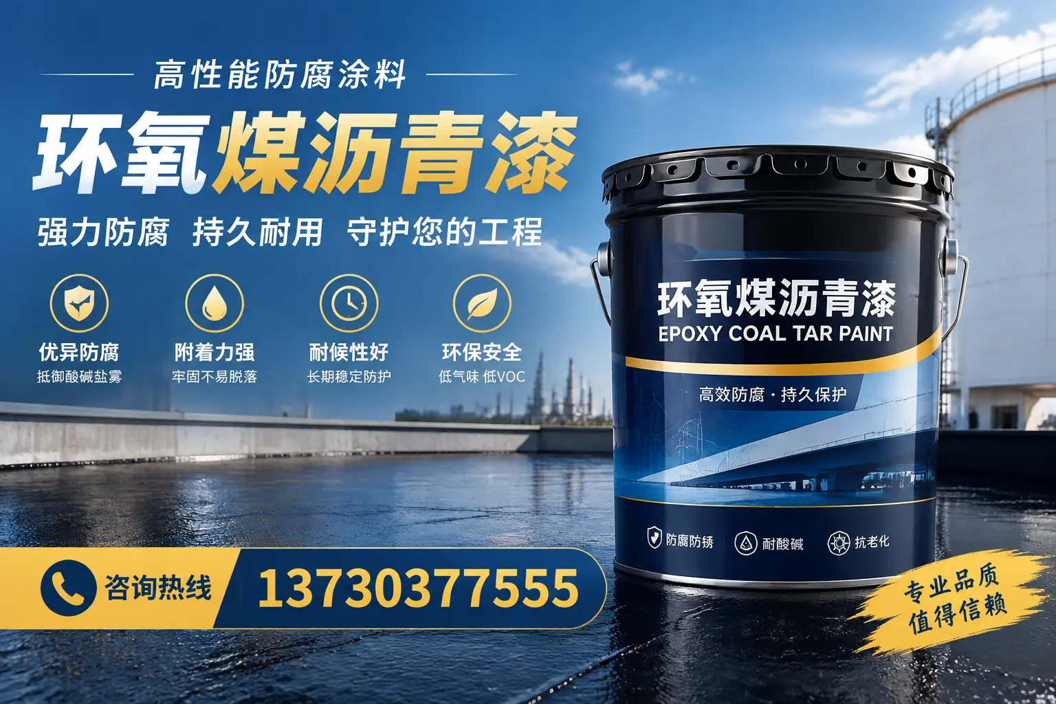 环氧煤沥青漆的耐久性分析,适合盐城的使用场景